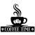 Obraz ażurowy Coffee Time - filiżanka kawy z czarnej płyty HDF 3.webp