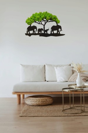 Żywy obraz z mchu chrobotka drzewo Bonsai dekoracja na ścianę