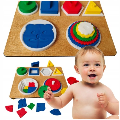 TABLICA MANIPULACYJNA SORTER 2 SENSORYCZNA MONTESSORI