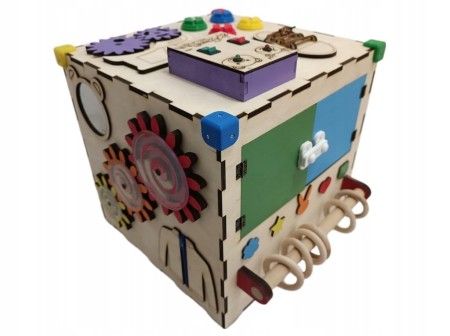 Kostka manipulacyjna sensoryczna Montessori Tablica Personalizowana DUŻA