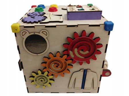 Kostka manipulacyjna sensoryczna Montessori Tablica Personalizowana DUŻA