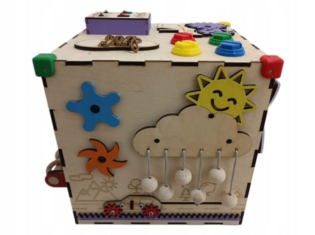 Kostka manipulacyjna sensoryczna Montessori Tablica Personalizowana DUŻA