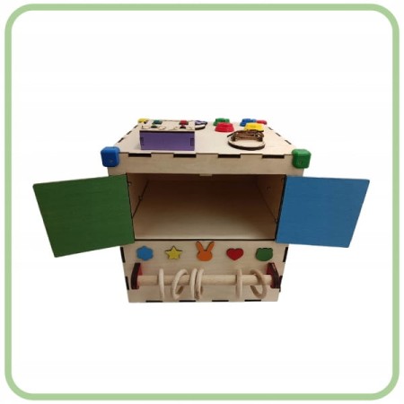 Kostka manipulacyjna sensoryczna Montessori Tablica Personalizowana DUŻA