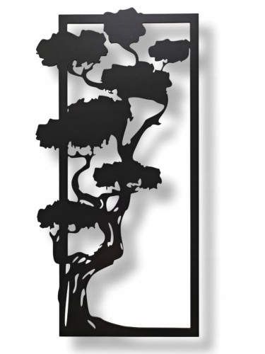 OBRAZ AŻUROWY BAZA POD CHROBOTKA ŻYWY Bonsai DEKORACJA NA ŚCIANĘ 60cm