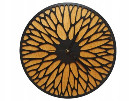 Zegar Ścienny Unikalny Drewno otwory Cichy Salon Pokój