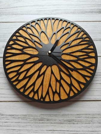 Zegar Ścienny Unikalny Drewno otwory Cichy Salon Pokój