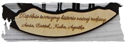 OBRAZ Z MCHU CHROBOTKA ŻYWY RODZINA DEKORACJA NA ŚCIANĘ PERSONALIZOWANY