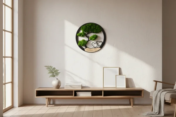 Obraz Mech Chrobotek Drzewo Bonsai z Grawerem – Prezent