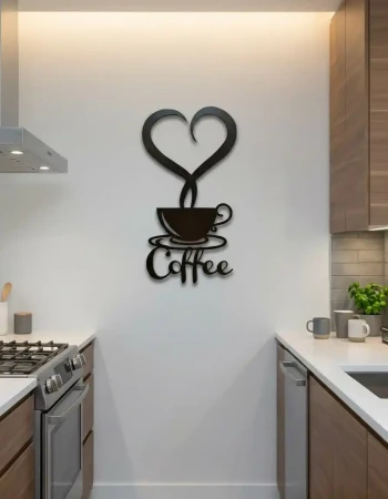 Obraz Ażurowy Kawa 58cm | Nowoczesna Dekoracja na Ścianę | FabART