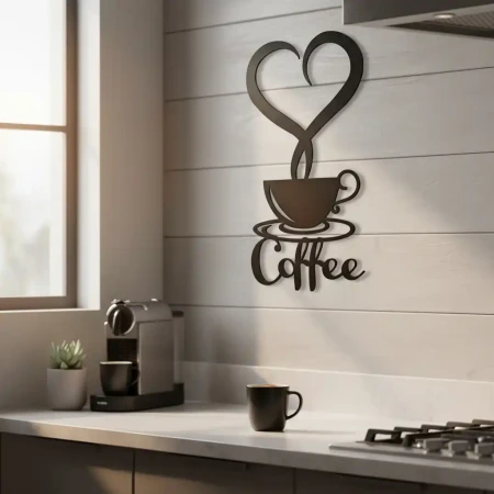 Obraz Ażurowy Kawa 58cm | Nowoczesna Dekoracja na Ścianę | FabART