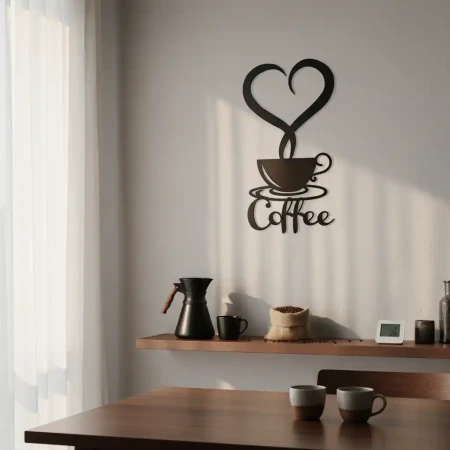 Obraz Ażurowy Kawa 58cm | Nowoczesna Dekoracja na Ścianę | FabART