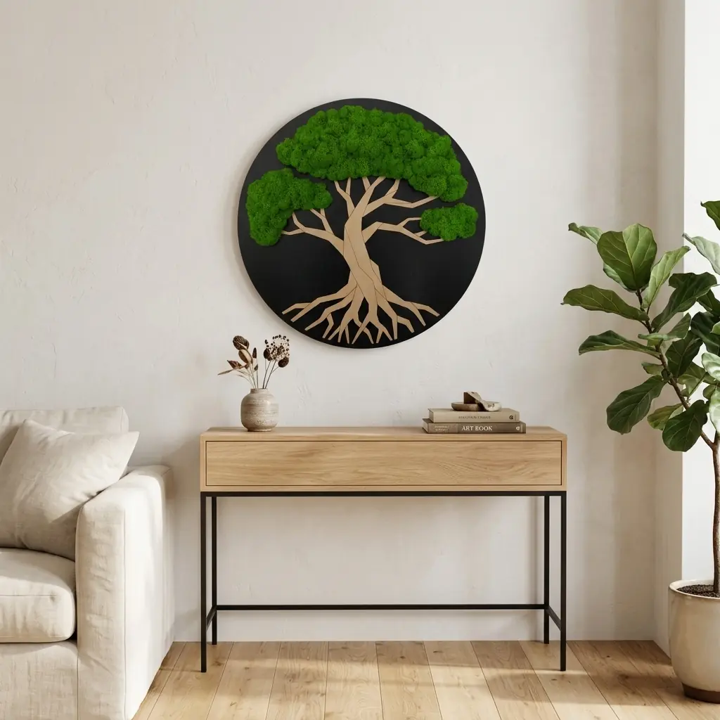 Drzewo życia z mchem chrobotkiem - obraz 35 lub 50 cm | FabART