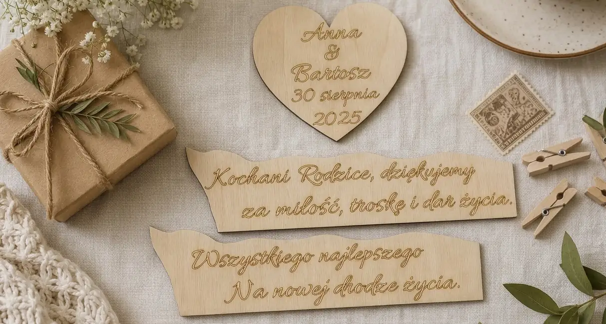 Obraz z Mchu Chrobotka Personalizowany - Para młoda pod drzewem z Grawerem | FabART